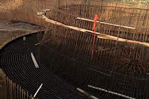 六盘水砼烟囱新建施工现场